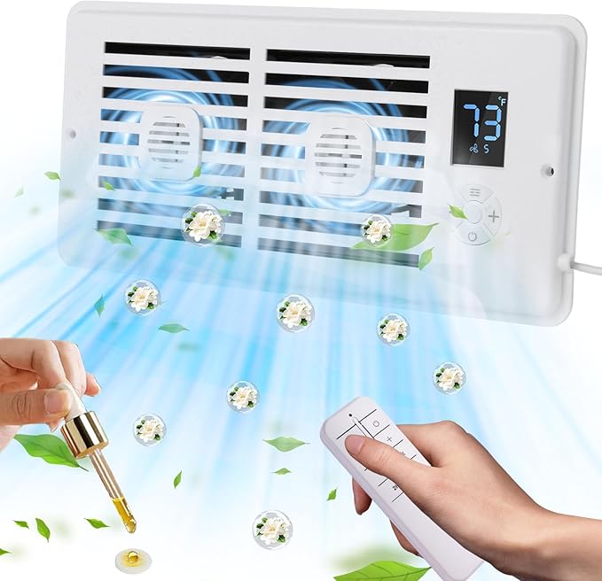 Register Booster Fan Fits 4" x 10" Register Holes, Vent Fan by ServetoMakeYourLifeEasier