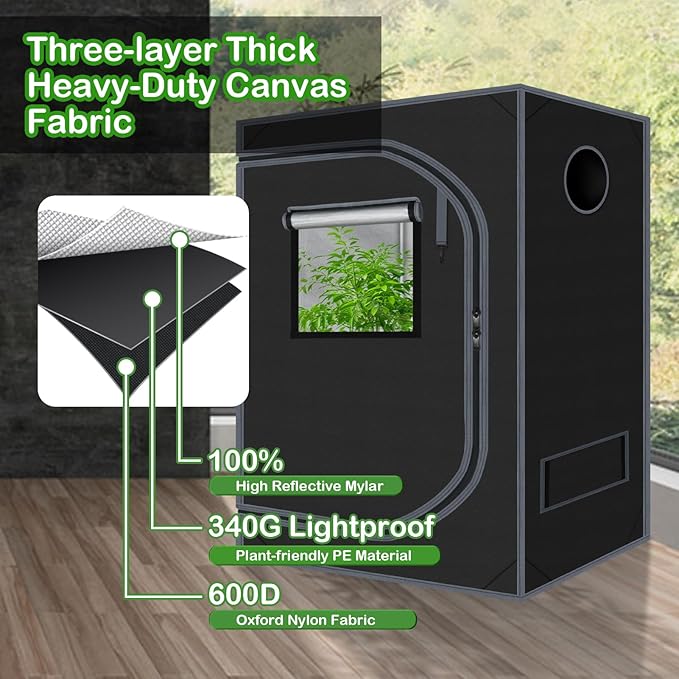 Grow Tent 36"x60"x78" Growing Tents - Image 5