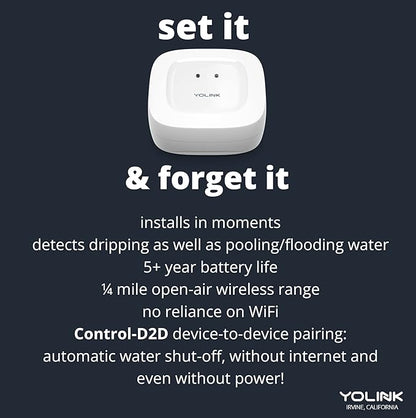 YoLink Water Leak Detection Starter Kit, w/SpeakerHub Audio/Talking Hub & Water - Image 9