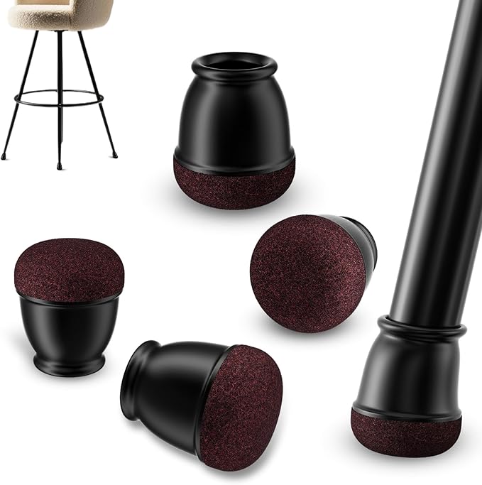 Ezprotekt 24 Pcs Extra Small Chair Leg Floor Protectors, Silicone Felt Chair by VisittheEzprotekt