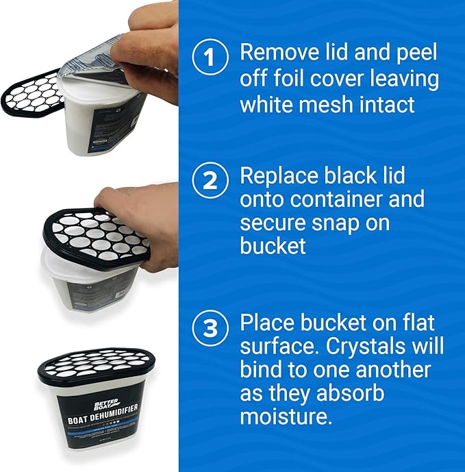Moisture Absorber 6 Pack with Activated Charcoal Dehumidifier Bucket, Unscented - Image 4