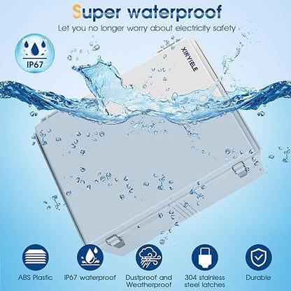 Waterproof Outdoor Project ABS Plastic Junction Box IP67 Weatherproof Dustproof - Image 2