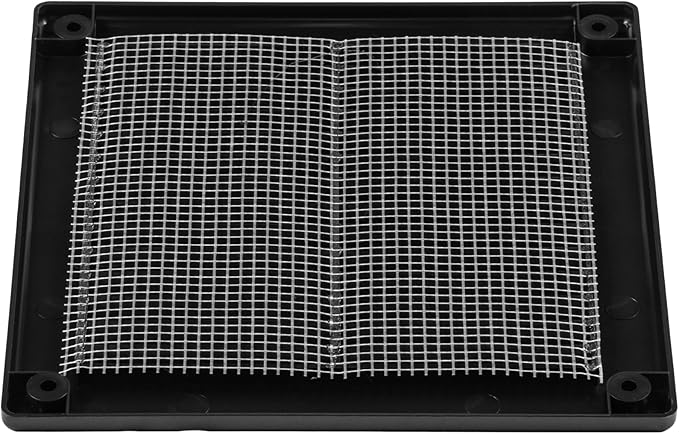 6" x 6" Square Air Vent Cover – Black Plastic Vent Deflector - Image 8