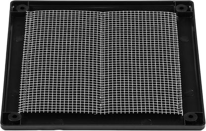 6" x 6" Square Air Vent Cover – Black Plastic Vent Deflector - Image 8