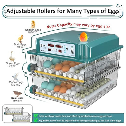 Incubators for Hatching Eggs 120, Chicken Egg Incubator - Image 7
