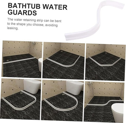 Retaining Strip for Bathroom Kitchen Bendable Water Baffle Strip for Shower Wet - Image 7