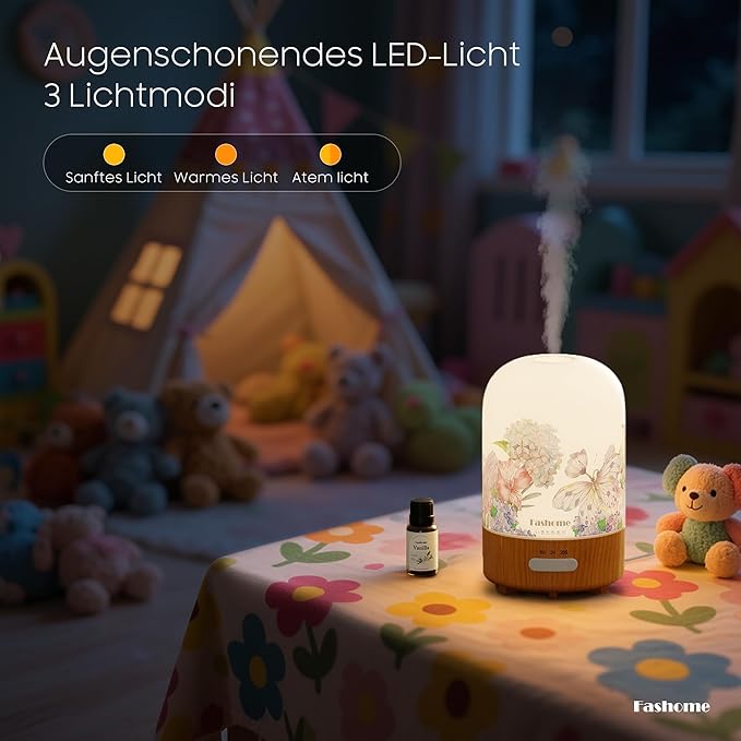 Essential Oil Diffuser Hand Blown Glass, 100ml Small Aromatherapy Diffuser - Image 6