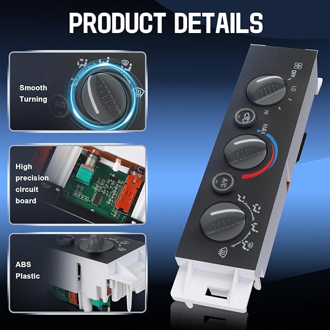 A/C Heater Control Panel for 1996-2000 Chevy GMC C1500 C2500 C3500 K1500 K2500 - Image 5