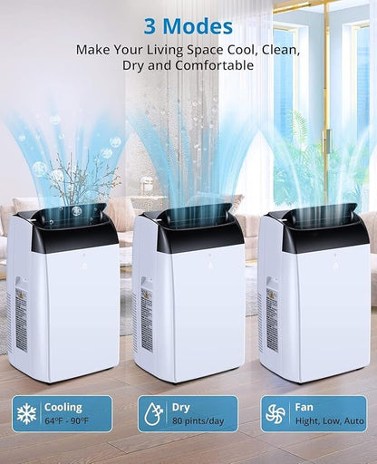 GarveeLife 12000 BTU Portable Air Conditioner 3-In-1 - Image 3