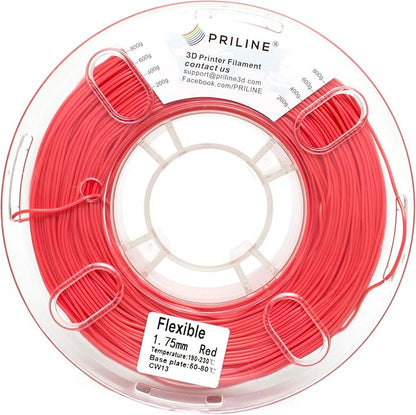 TPU Filament，PRILINE 98A TPU Flexible Soft 3D Printer Filament，1KG 1.75mm Spool - Image 3