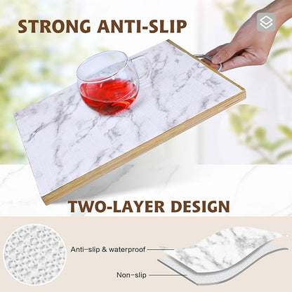 Shelf Liners for Kitchen Cabinets 12in x 10FT, Non Adhesive Drawer Liner Marble - Image 2