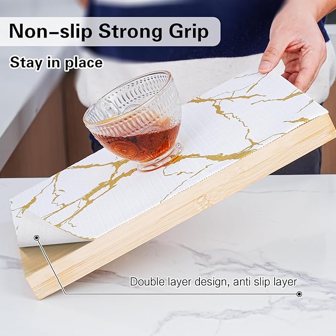 Drawer and Shelf Liner for Kitchen Cabinet, Non-Adhesive Cabinet Liner 12in x - Image 2