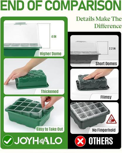 joyhalo 10 Packs Seed Starter Tray - Image 2