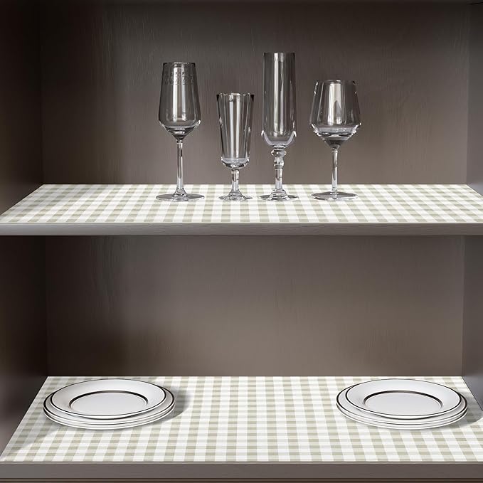 Shelf Liner for Kitchen Cabinets Non-Adhesive Non-Slip Drawer Liners for Dresser - Image 5