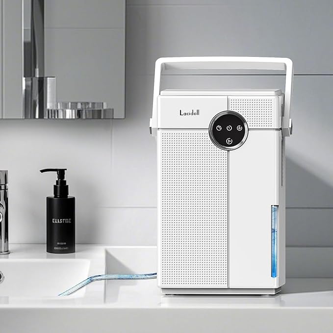 Small Dehumidifier with Drain Hose, Portable Dehumidifier by Bigcapacitybigpeaceofmind