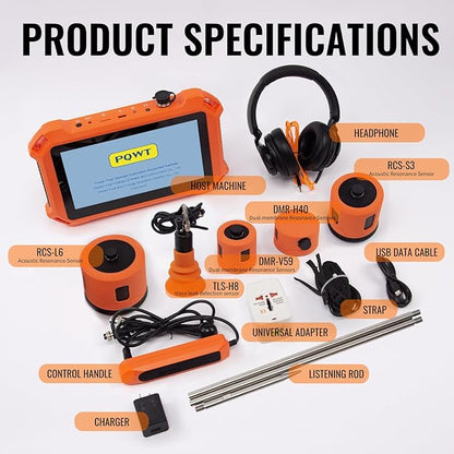 PQWT Underground Water Leak Detectors PQ125E All Scenario and Gas Wall Pipe - Image 7