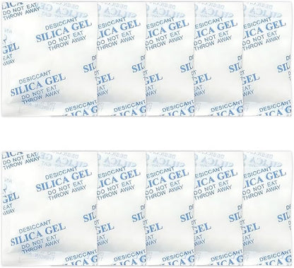 10 Pack 10g Silica Gel Desiccant Bags by Unknown