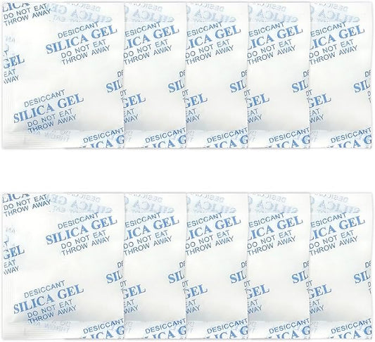 10 Pack 10g Silica Gel Desiccant Bags by Unknown
