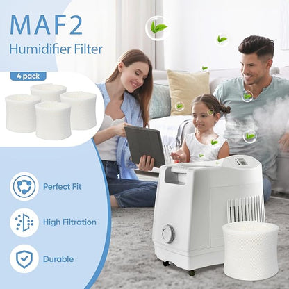 4 Pack MAF2 Humidifier Super Wick Wicking Filter Compatible - Image 5