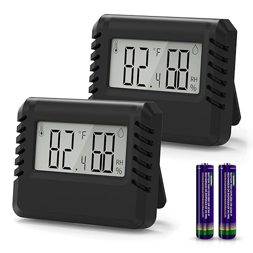 2PCS Indoor Thermometer Hygrometer by KJMOPRO