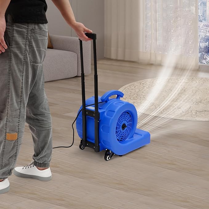 Air Mover Blower Fan, 750W 3-Speed Carpet Dryer Fan - Image 8