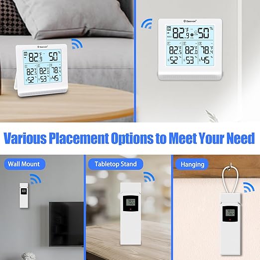 Geevon Indoor Outdoor Thermometer Wireless - Image 8