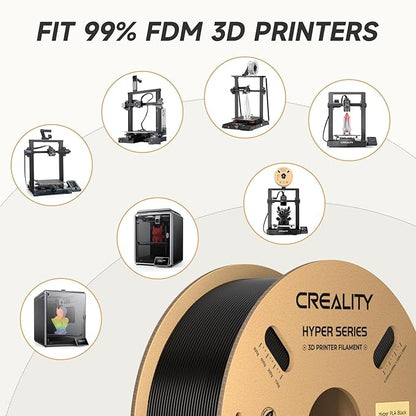 Creality Hyper PLA Filament 1.75mm Black & Grey 2KG, 30-600mm/s High Speed PLA - Image 5