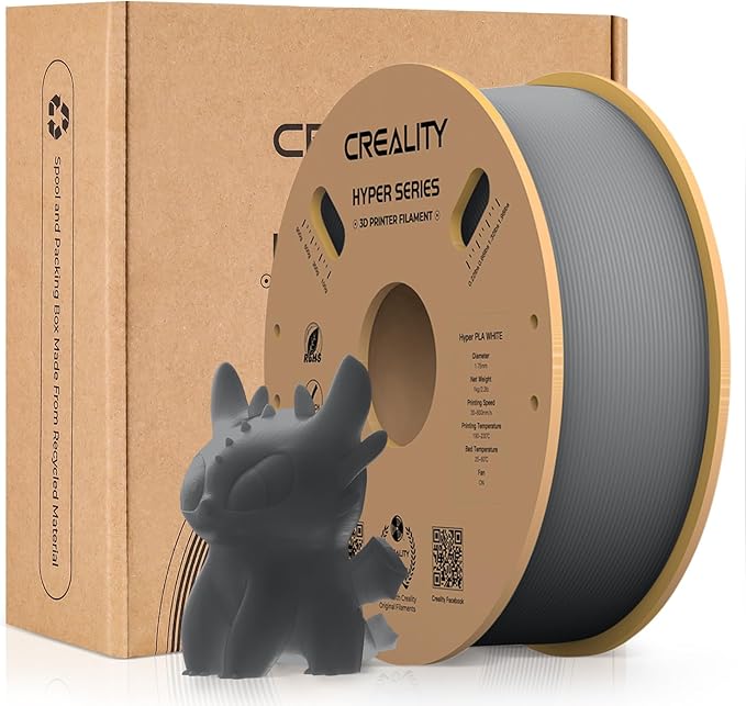 Creality Hyper 3D Printer PLA Gray Filament High Speed Printing 1.75mm 2.2lbs - Image 7