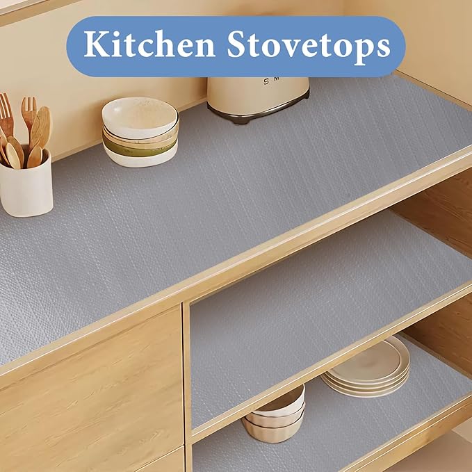 Shelf Liners for Kitchen Cabinets Non Adhesive Drawer Liner 23.6in x 30FT Pure - Image 5