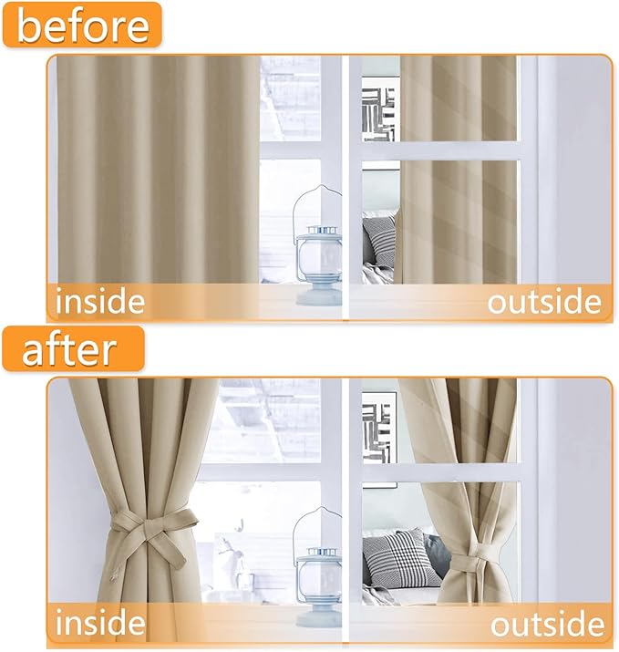 Hiasan RV Blackout Curtains for Bedroom, 52 x 30 Inches Long - Image 5