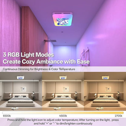 Bathroom Fan with Humidity Sensor, 230 CFM 1.0 Sone Bathroom Exhaust Fan with - Image 2