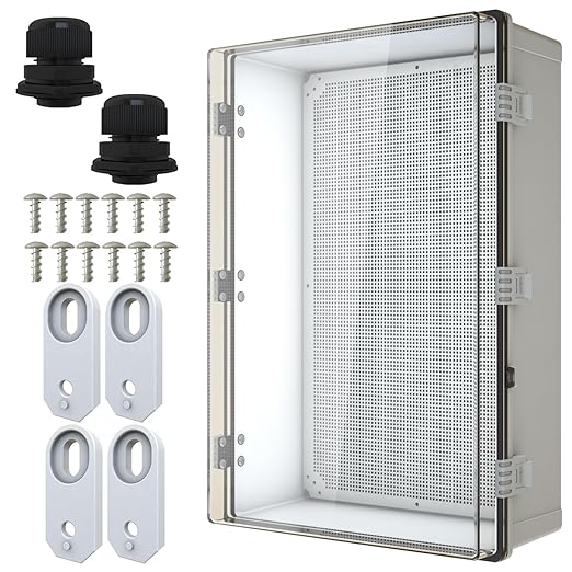 MAKERELE Extra Large Electrical Box Plastic IP67 Electronics Clear Waterproof by MAKERELE