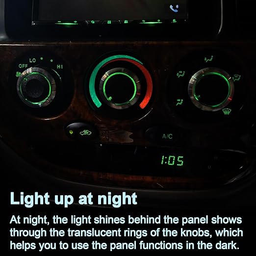 TOPINSTALL Custom 3PCS AC Climate Control Switch Knobs Compatible - Image 3