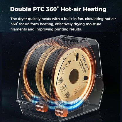 Creality Space PI Filament Dryer Plus, 2 Spools 3D Printing Filament Storage - Image 2