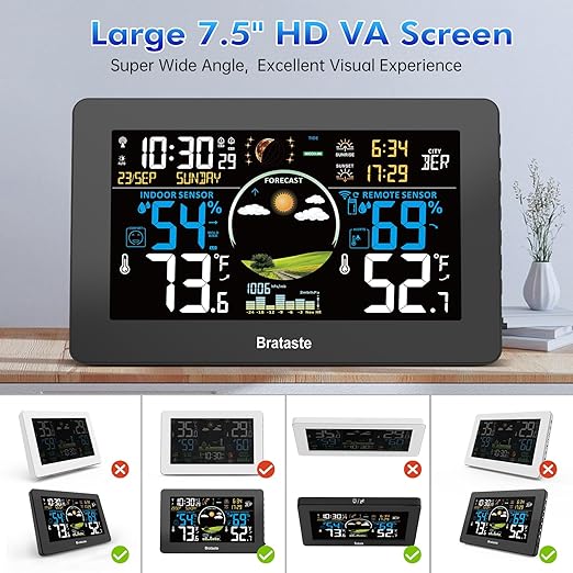 Weather Station Wireless Indoor Outdoor, Digital Thermometer - Image 2