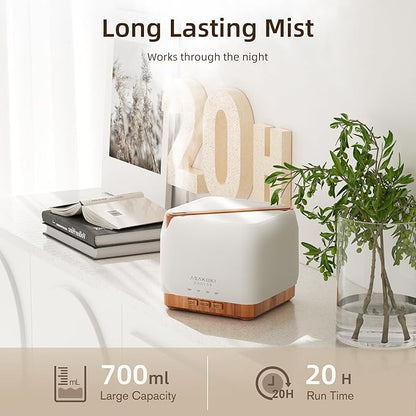 ASAKUKI 700 ml Premium Essential Oil Diffuser, 5 in 1 Ultrasonic Aromatherapy - Image 5