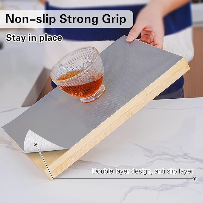 Drawer and Shelf Liner for Kitchen Cabinet, Non-Adhesive Cabinet Liner 24in x - Image 2