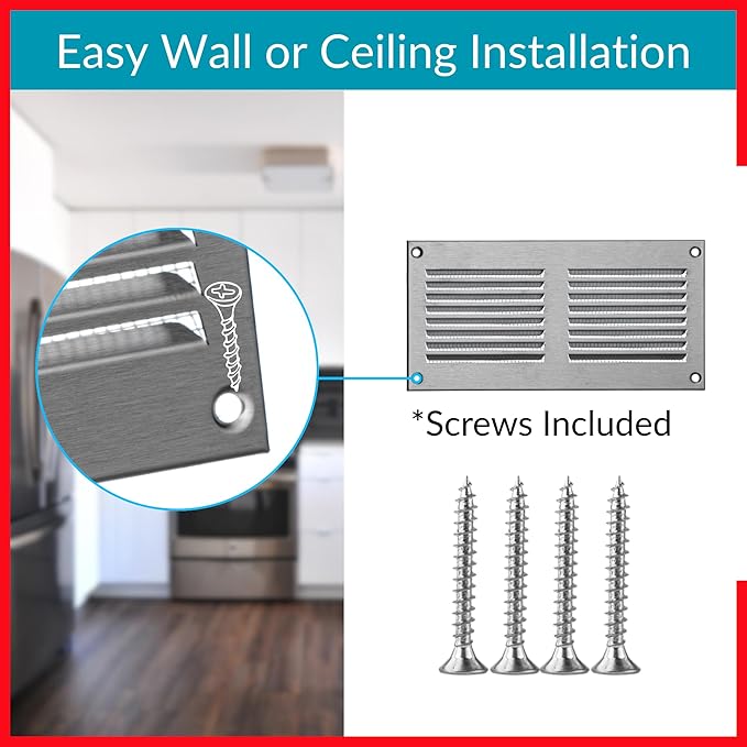 6x2 Vent Cover - HVAC Return Air Grille - Image 4