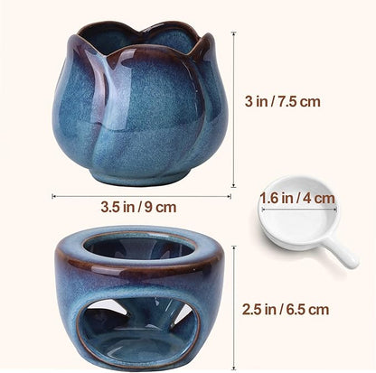 ComSaf Essential Oil Burner for Scented Oil, Ceramic Aromatherapy Aroma Oil - Image 3