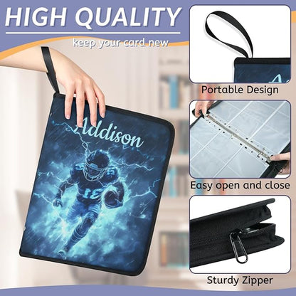 Custom Hockey Card Binder, 9-Pocket Trading Card Binder, Personalized Card - Image 5