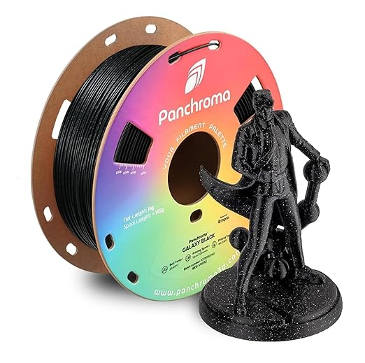 Polymaker Panchroma Galaxy PLA Filament 1.75mm, Galaxy Black 3D Printer PLA by Polymaker