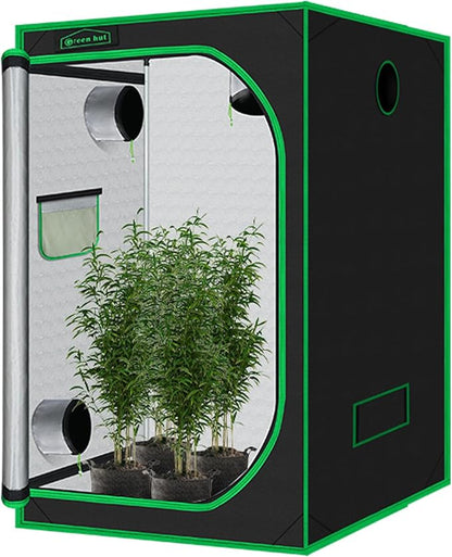 60"x60"x78" 600D Mylar Hydroponic Growing Tents by GreenHut