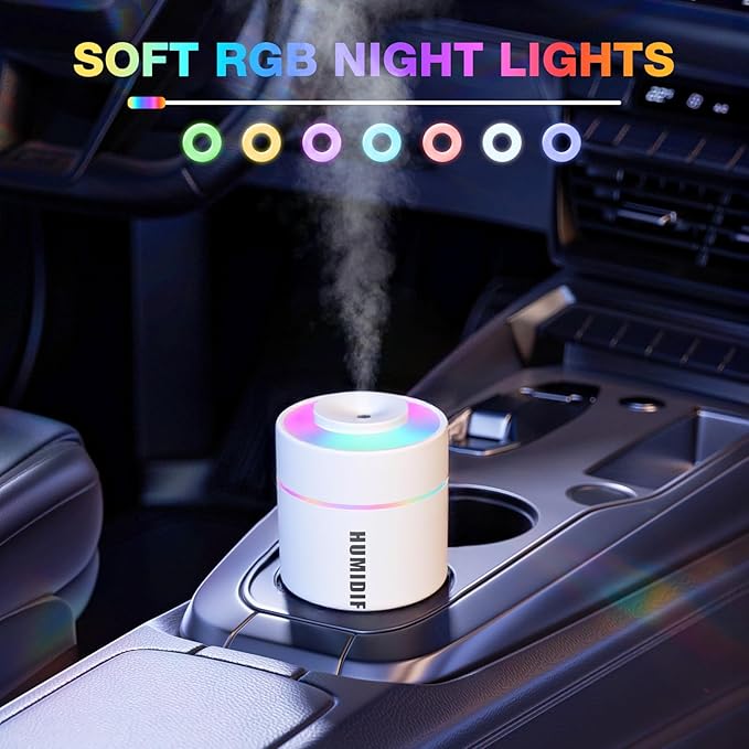Portable Mini Humidifier, 180ml USB Cool Mist Small Humidifiers - Image 3