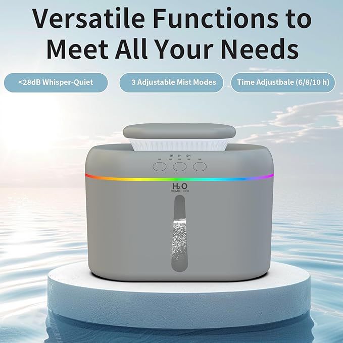 2L humidifiers for bedroom humidifier Home Ultra-Quiet 28 dB Quiet Supersized - Image 4