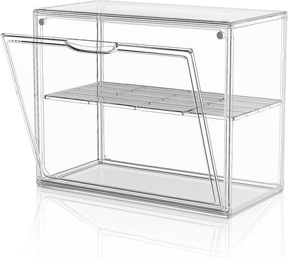 Large Acrylic Display Case for Collectibles, Stackable Hobby Blind Box Figurine by HOYOJA