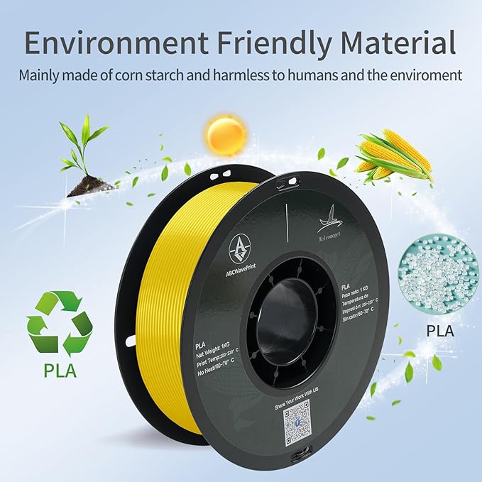 PLA 3D Printer Filament, Dimensional Accuracy +/- 0.02 mm, 1 kg Spool, 1.75 - Image 4