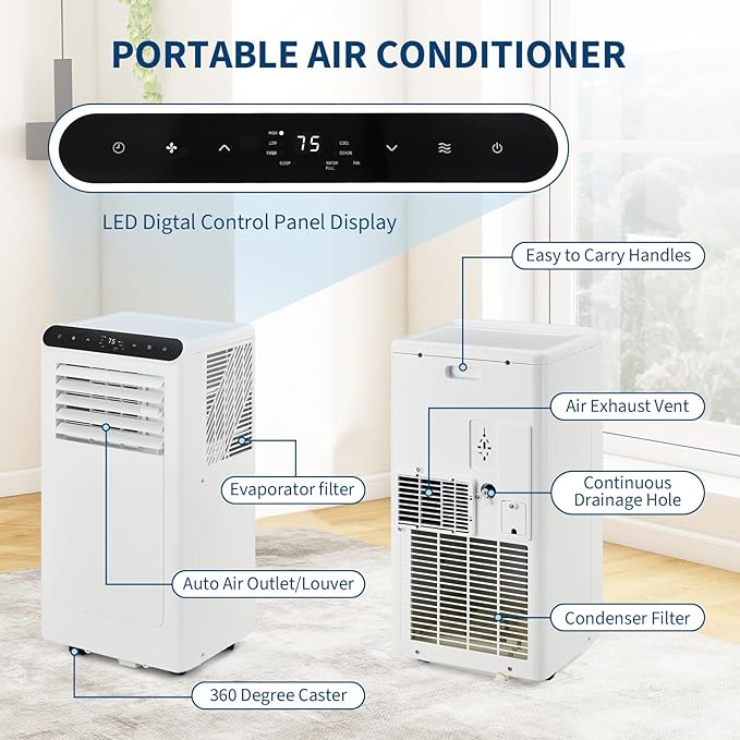 GarveeHome Portable Air Conditioner, 000 BTU Smart AC - Image 4