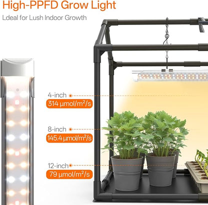 Bstrip Indoor Greenhouse with Grow Light, Mini EVA Tent with PE Base Mat - Image 6