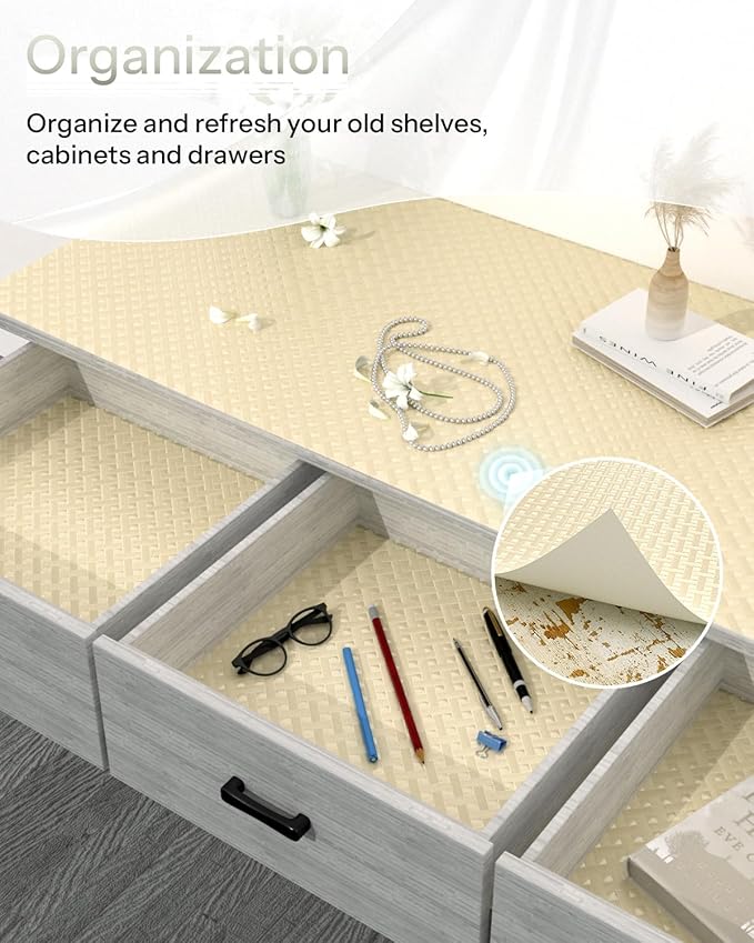 Shelf and Drawer Liner for Kitchen Cabinet, Non-Adhesive 18in x 240in - Image 5