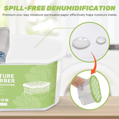 CLEVAST Moisture Absorber Boxes 6 Pack, 12 Oz Dehumidifier - Image 4